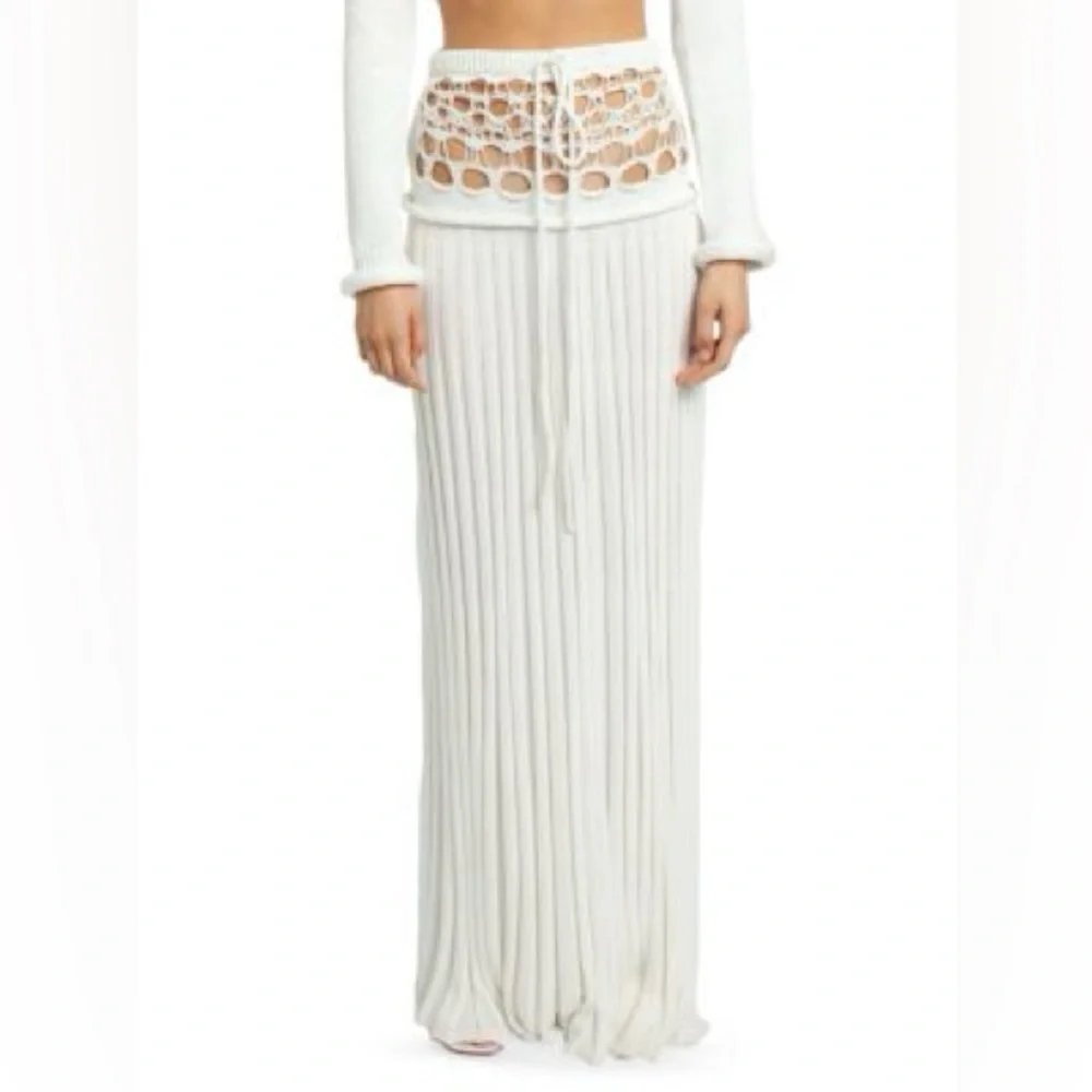 Christopher Esber White Crochet Maxi Skirt - Picture 3 of 4